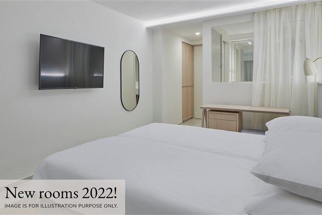 HOTEL BLUESUN BORAK - dvoulůžková ložnice a denní místnost - typ 2(+2) BM-FAMILY