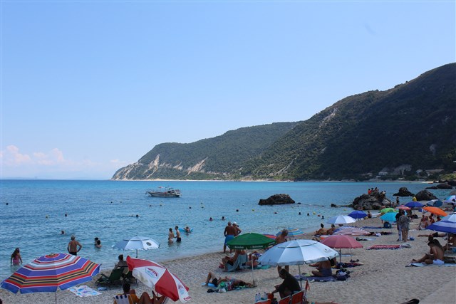 MILIA - městská pláž v Agios Nikitas