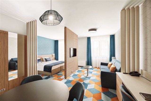 Hotel EURÓPA FIT - dvoulůžkový pokoj s možností dvou přistýlek - typ 2(+2) DELUXE PLUS