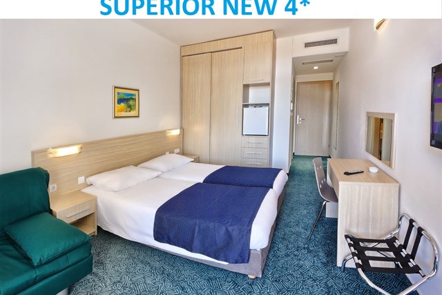 Hotel MEDENA - dvoulůžkový pokoj s možností dvou přistýlek - typ 2(+2) BM SUPERIOR NEW