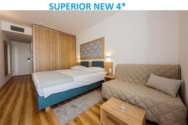 Hotel MEDENA - dvoulůžkový pokoj s možností přistýlky - typ 2(+1) BM SUPERIOR NEW