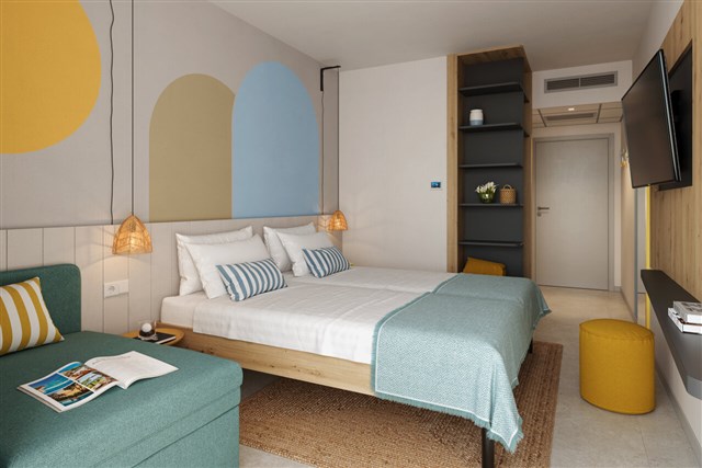 RABAC SUNNY HOTEL  & RESIDENCE - dvoulůžkový pokoj s možností přistýlky - typ 2(+1) BM