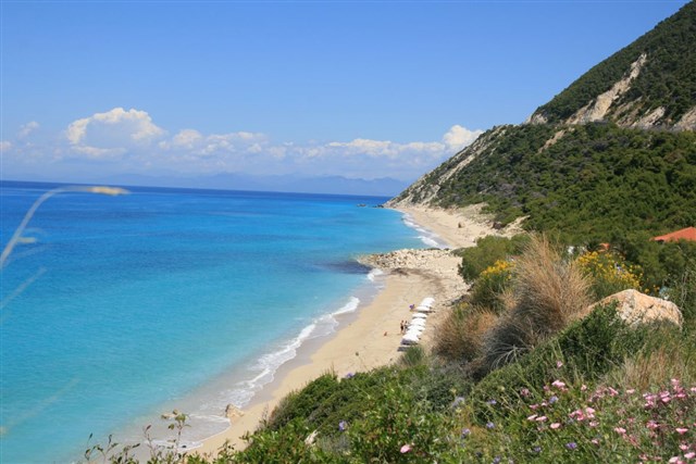 MILIA - pláž Pefkoulia