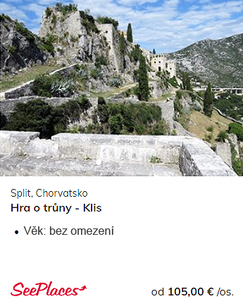 Výlet Split, Chorvatsko, Hra o trůny - pevnost Klis