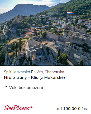 Výlet Split, Chorvatsko, Hra o trůny - pevnost Klis - z Makarské