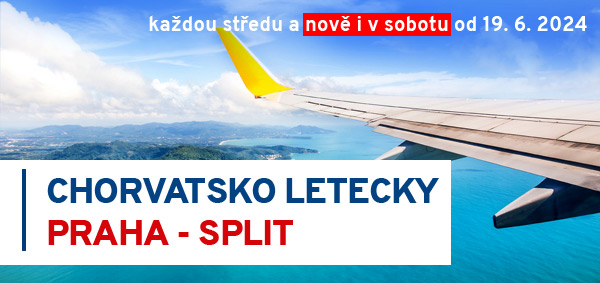 Chorvatsko letecky Praha-Split-Praha
